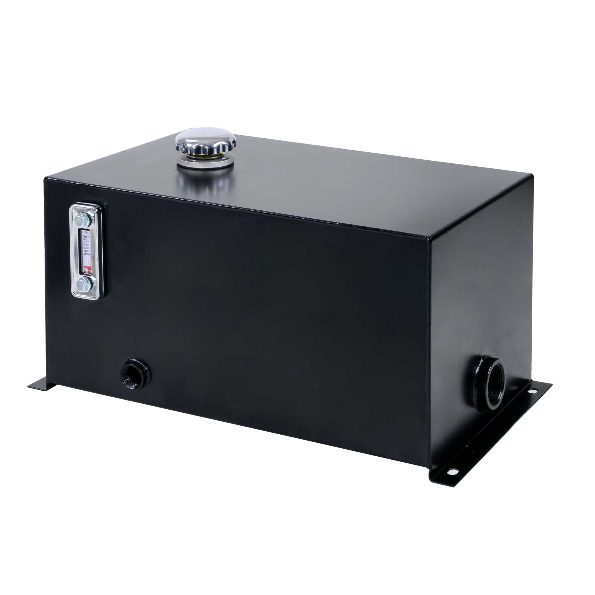 Field Tuff Hydraulic Reservoir - 10-Gallon Capacity, 2in. Suction Port, 3/4in. Return Port, 14-Ga. Welded Steel, Model# FTF-10GOR